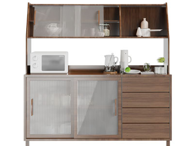 北欧实木餐边柜