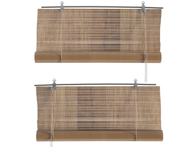 新中式竹帘、门帘、拉帘3d模型 新中式竹帘、门帘、拉帘