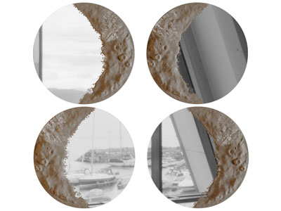 新中式装饰镜子墙饰挂件