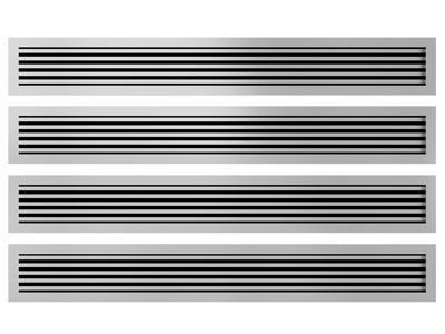现代长方形空调出风口3d模型 现代长方形空调出风口