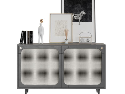 侘寂风玄关柜、边柜