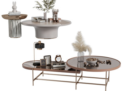 现代茶几3d模型 现代茶几