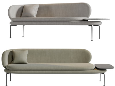 现代多人沙发3d模型 现代多人沙发