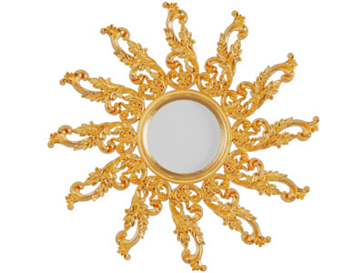 欧式雕花边框装饰镜子挂件