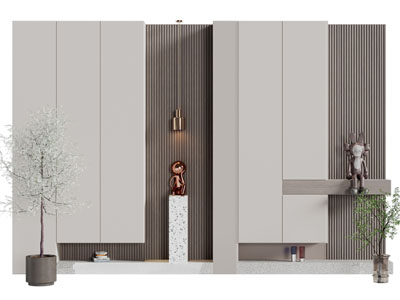 现代玄关装饰鞋柜