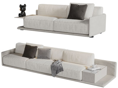 现代多人沙发3d模型 现代多人沙发