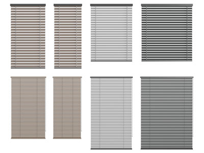 现代百叶窗帘、拉帘3d模型 现代百叶窗帘、拉帘