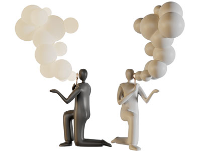 现代吹泡泡的小人雕塑雕刻摆件