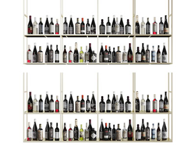 现代轻奢吊架、酒架