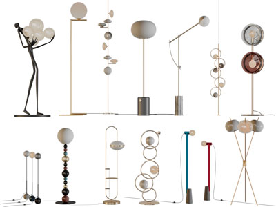 现代轻奢落地灯