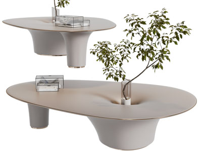 现代茶几3d模型 现代茶几