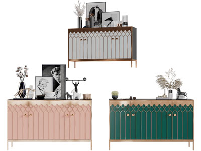 现代轻奢玄关柜、边柜