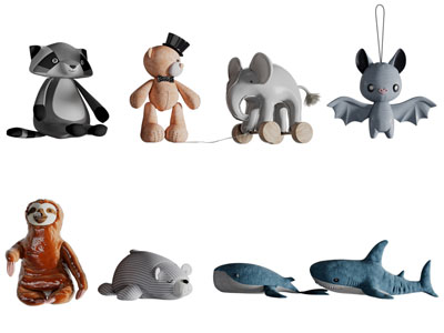 现代儿童玩偶玩具