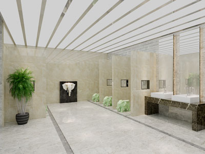 现代公共卫生间