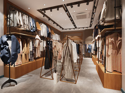 现代服装专卖店