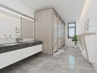 现代公共卫生间