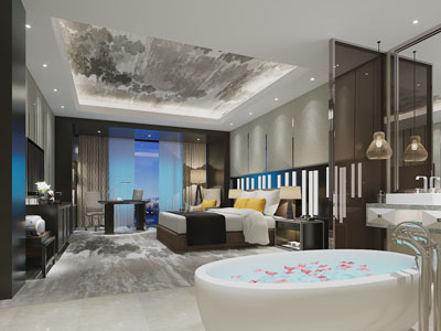 新中式酒店客房