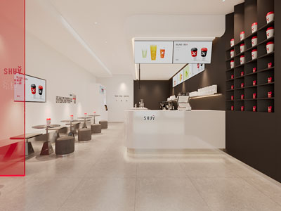 现代饮品、奶茶店