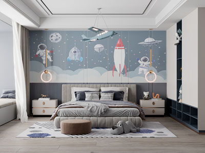 现代儿童房卧室