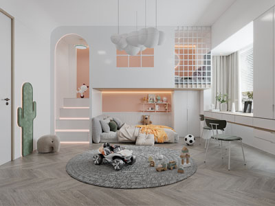 现代儿童房卧室