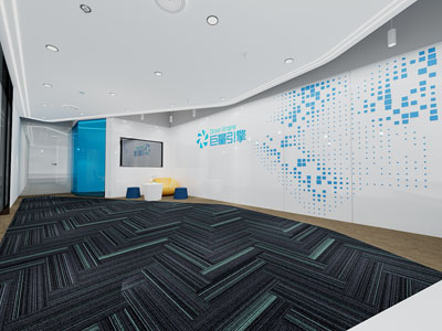 现代大堂前台接待区