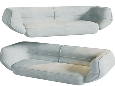 现代多人沙发3d模型 现代多人沙发