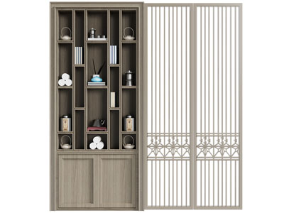 新中式装饰柜、隔断