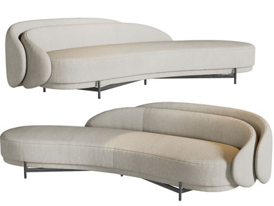 现代多人沙发3d模型 现代多人沙发