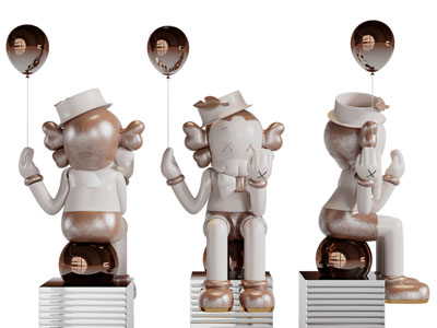 现代kwas公仔装饰品摆件