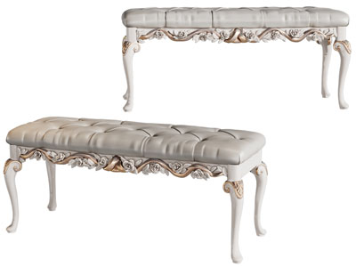 欧式雕花沙发凳