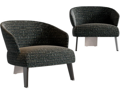 现代单人沙发3d模型 现代单人沙发