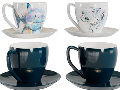 现代陶瓷咖啡杯子