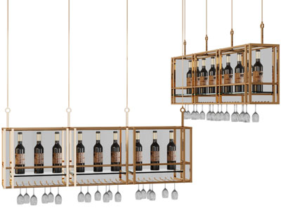 现代轻奢红酒酒架