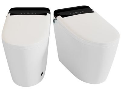 现代智能马桶3d模型 现代智能马桶