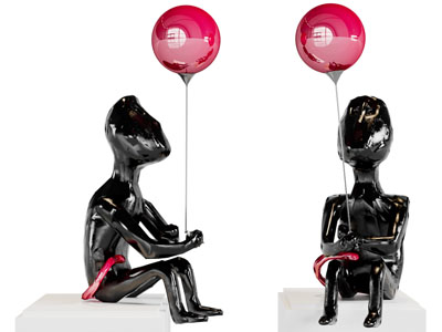 现代雕塑摆件组合