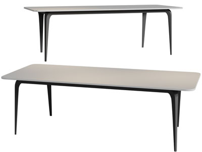 现代长方形茶几3d模型 现代长方形茶几