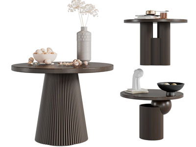 现代茶几3d模型 现代茶几