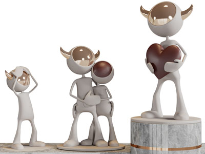 现代雕塑装饰品摆件