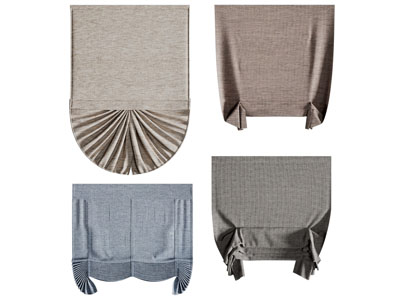 现代罗马帘、拉帘3d模型 现代罗马帘、拉帘