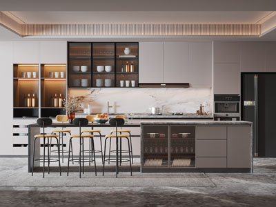 现代厨房餐厅