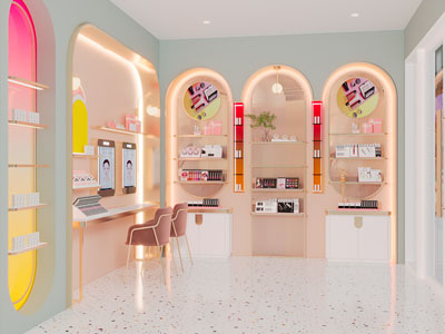 现代轻奢化妆品专卖店