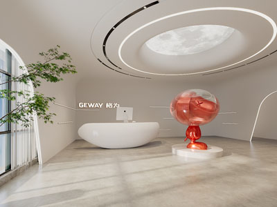 现代大堂前台接待区