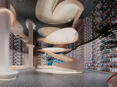 后现代大堂前台接待区