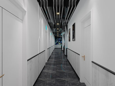 后现代走廊过道