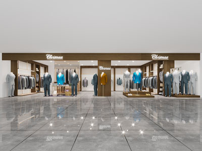 现代服装店门头