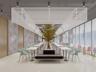 北欧饭店餐馆就餐区