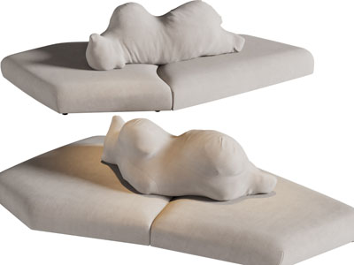 现代异形多人沙发