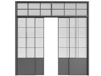 现代玻璃推拉门