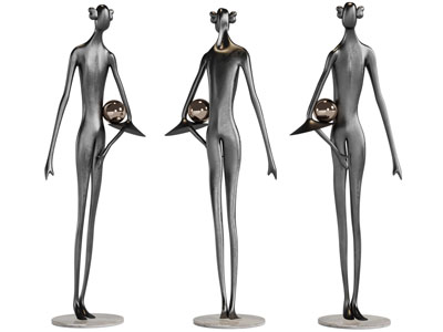 现代雕塑摆件组合