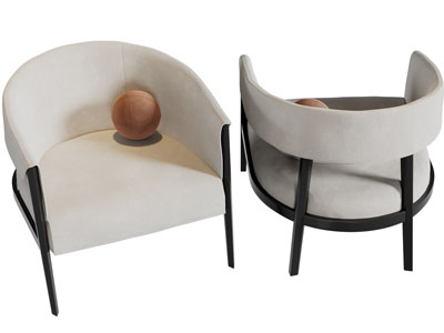 现代休闲沙发椅子3d模型 现代休闲沙发椅子